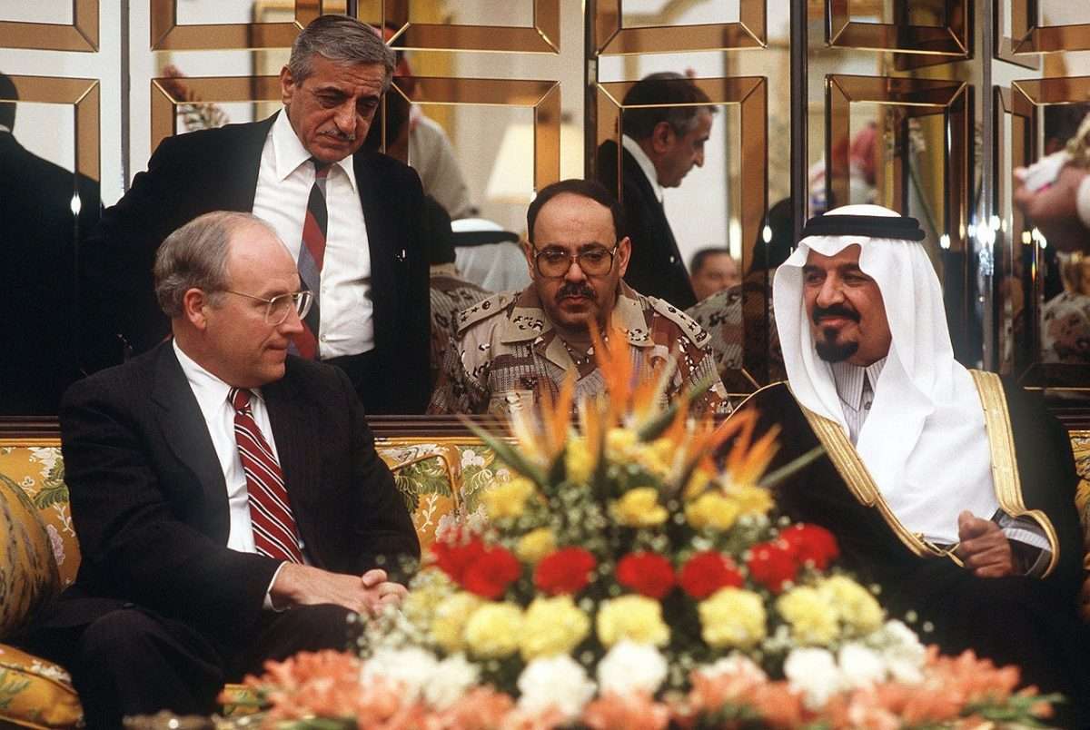 Il vice Presidente Chiney con il Principe Sultan Al Saud